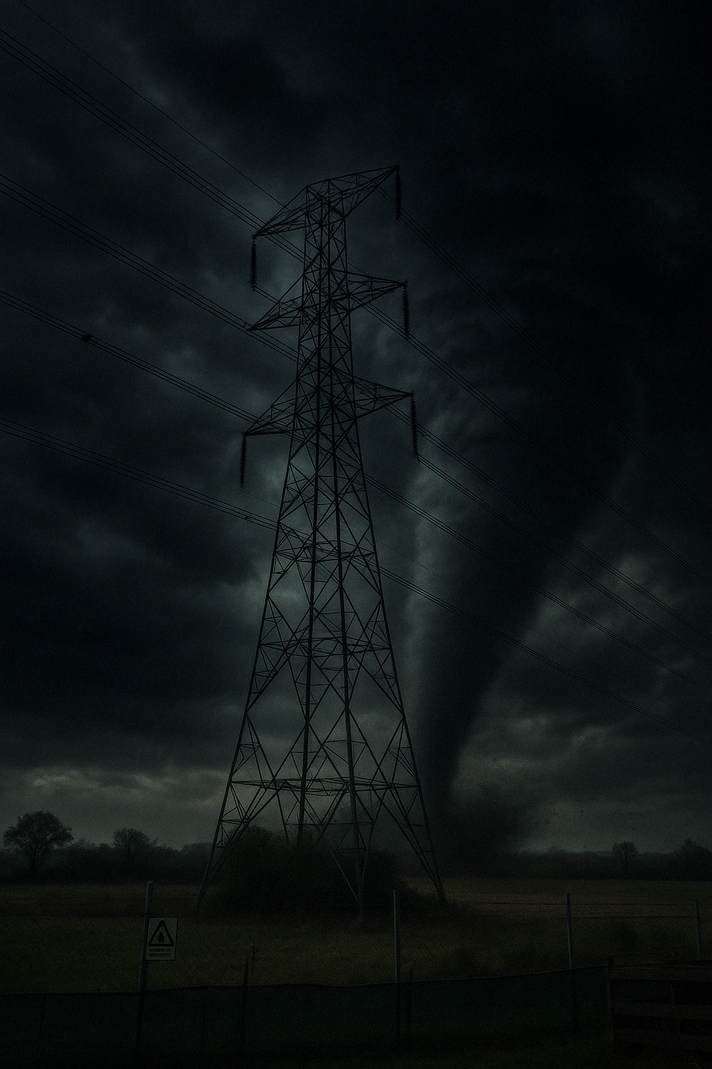 Powerlines in a Tornado