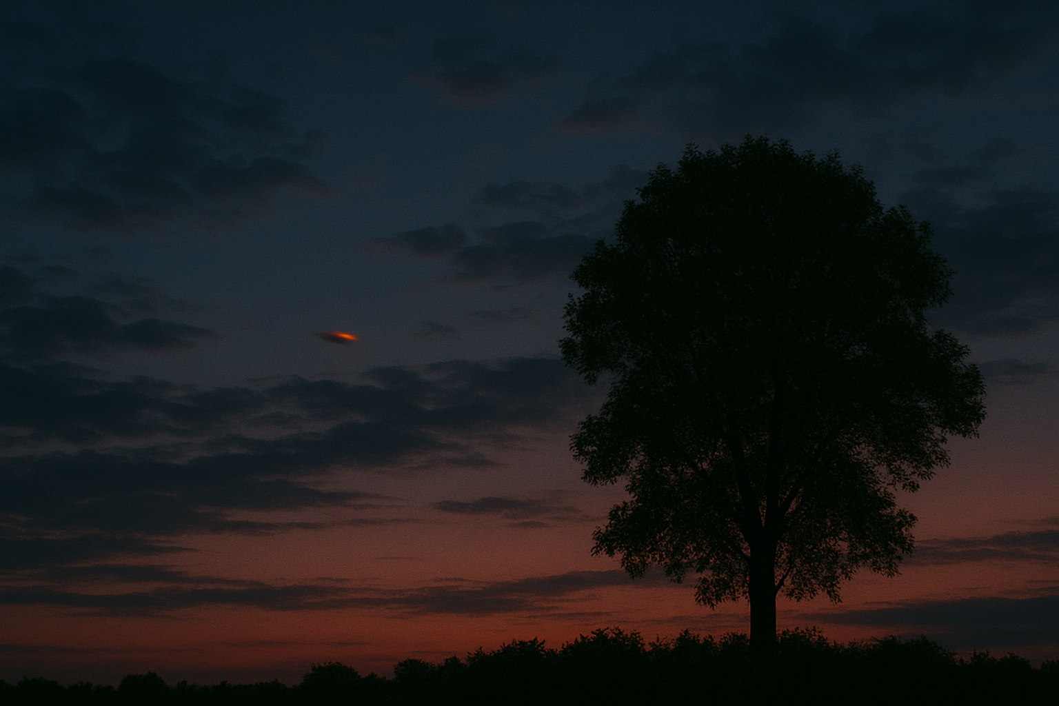Sunset UFO