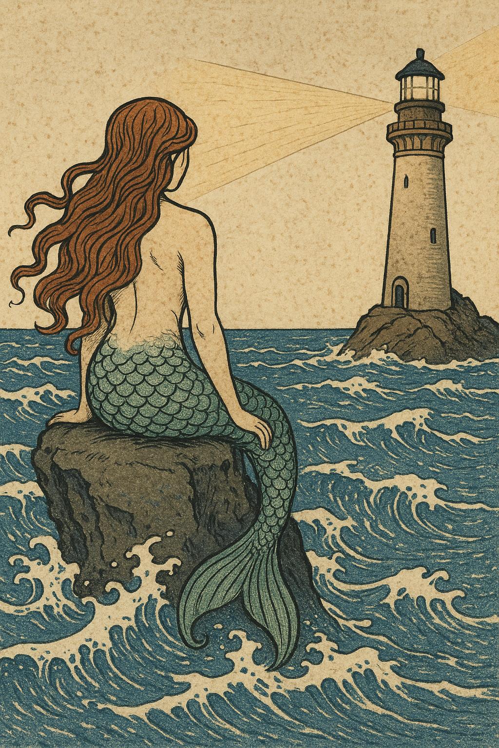 Mermaid on the Rocks